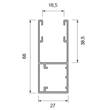 Vlakke geleider 66 rolluik